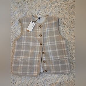 Bailey 44 Beige Checkered Vest